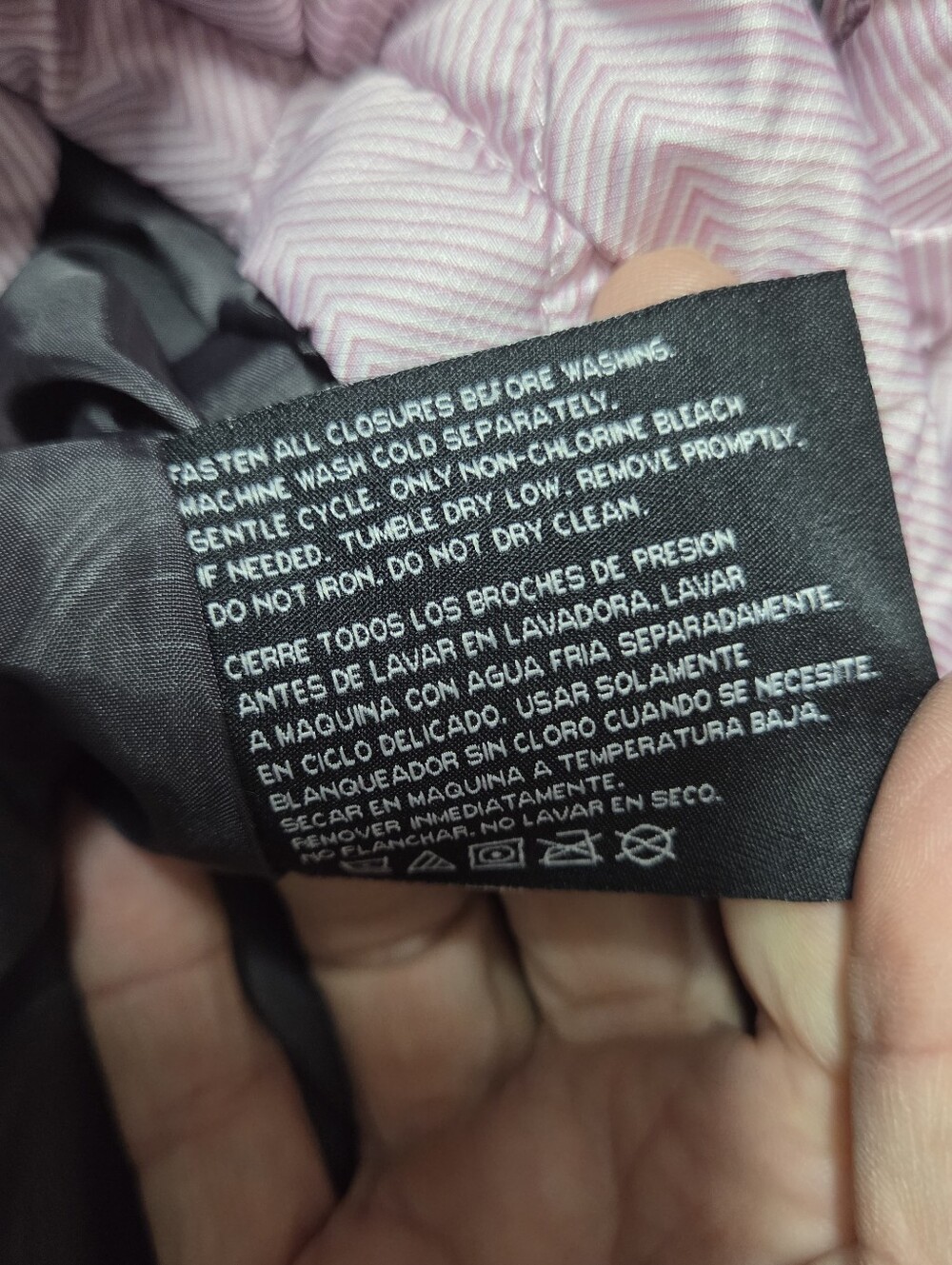 Light Pink Quilted Women's Jacket - Picture 9 of 9